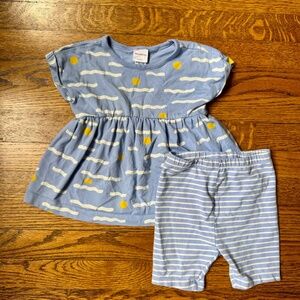 Hanna Andersson Blue and White Toddler Play Set